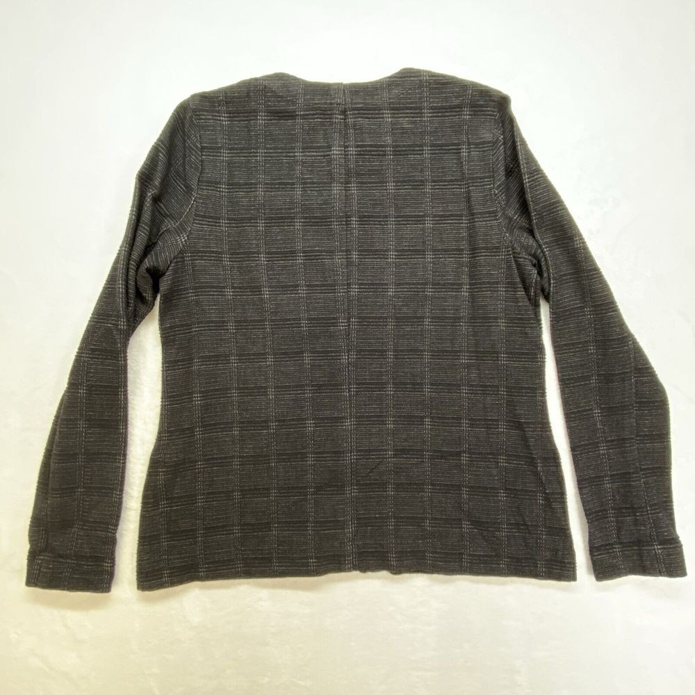 J Jill Jacket Womens Small‎ Black Full Zip Pockets Long Sleeve Wearever - Picture 9 of 10